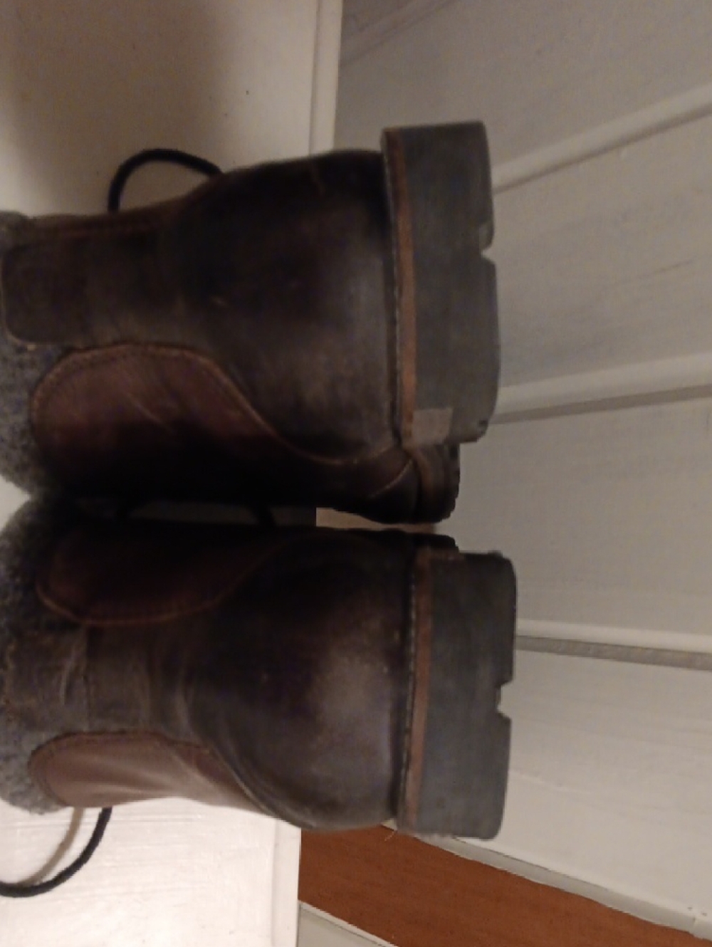 Keen Men's Brown and Gray Lace-Up Work Boots - Picture 9 of 9